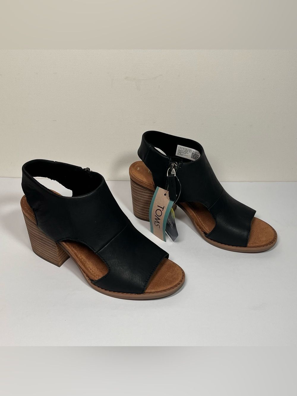 TOMS Eliana Cutout Stacked Heel Sandals